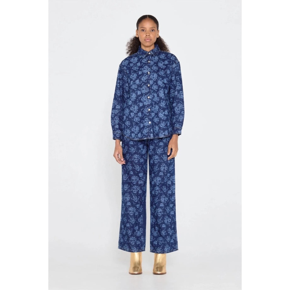Berta Roses Denim Shirt